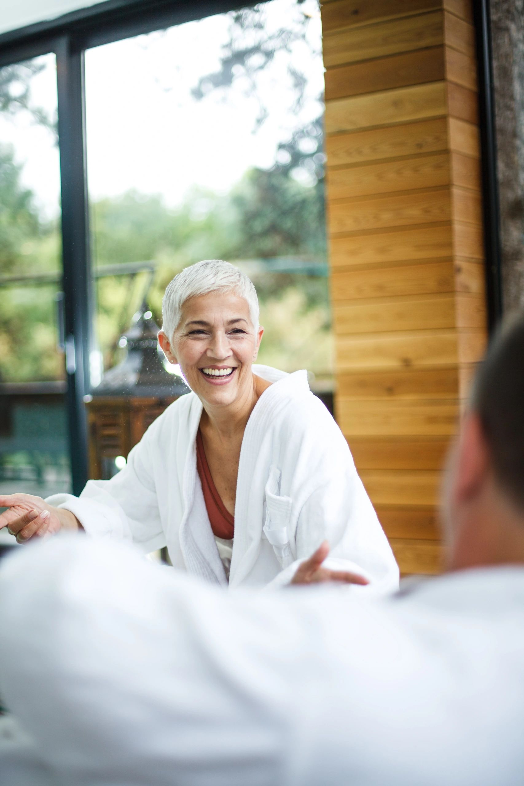 happy spa client