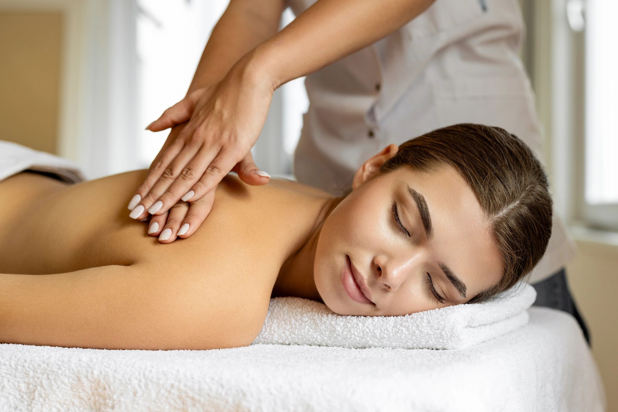 Massage therapy at Sanctuary Beauty and Wellness